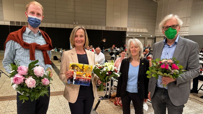 von links: Dr. Jendrik Suck (Vorsitzender CDU-Fraktion), Monika Nienaber-Willaredt, Ingrid Reuter und Ulrich Langhorst (Sprecher Fraktion B´90/Die Grünen)