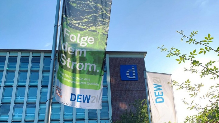 Auf diesem Bild sehen Sie den Eingangsbereich von DEW21.