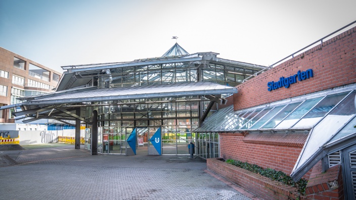 Auf diesem Bild sehen Sie die U-Bahn-Station "Stadtgarten".
