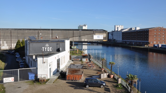 Auf diesem Bild sehen Sie den Dortmunder Hafen.