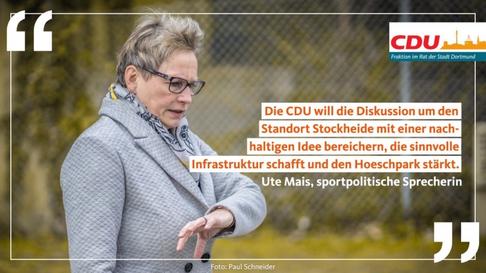 Auf diesem Bild sehen Sie die sportpolitische Sprecherin Ute Mais.