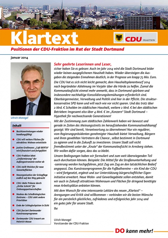 Klartext: Ausgabe Januar 2014 